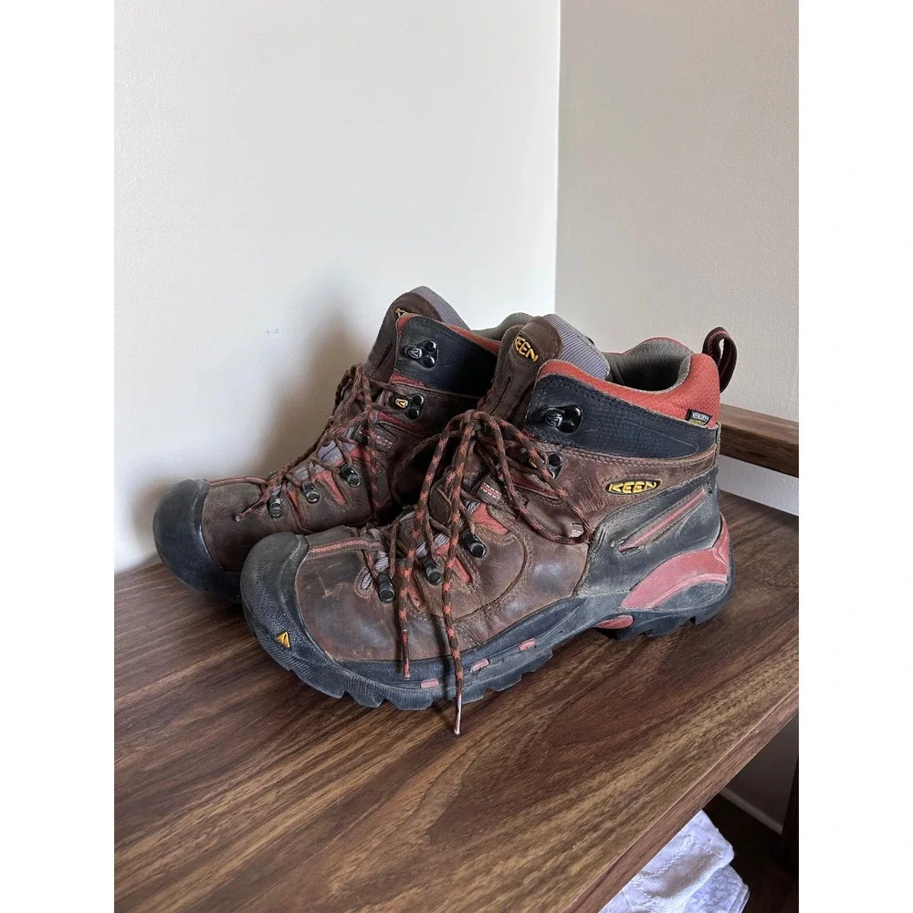 Keen Utility Mens 12D Brown Leather Waterproof Work Boots‎ ASTM F2892-18 EH